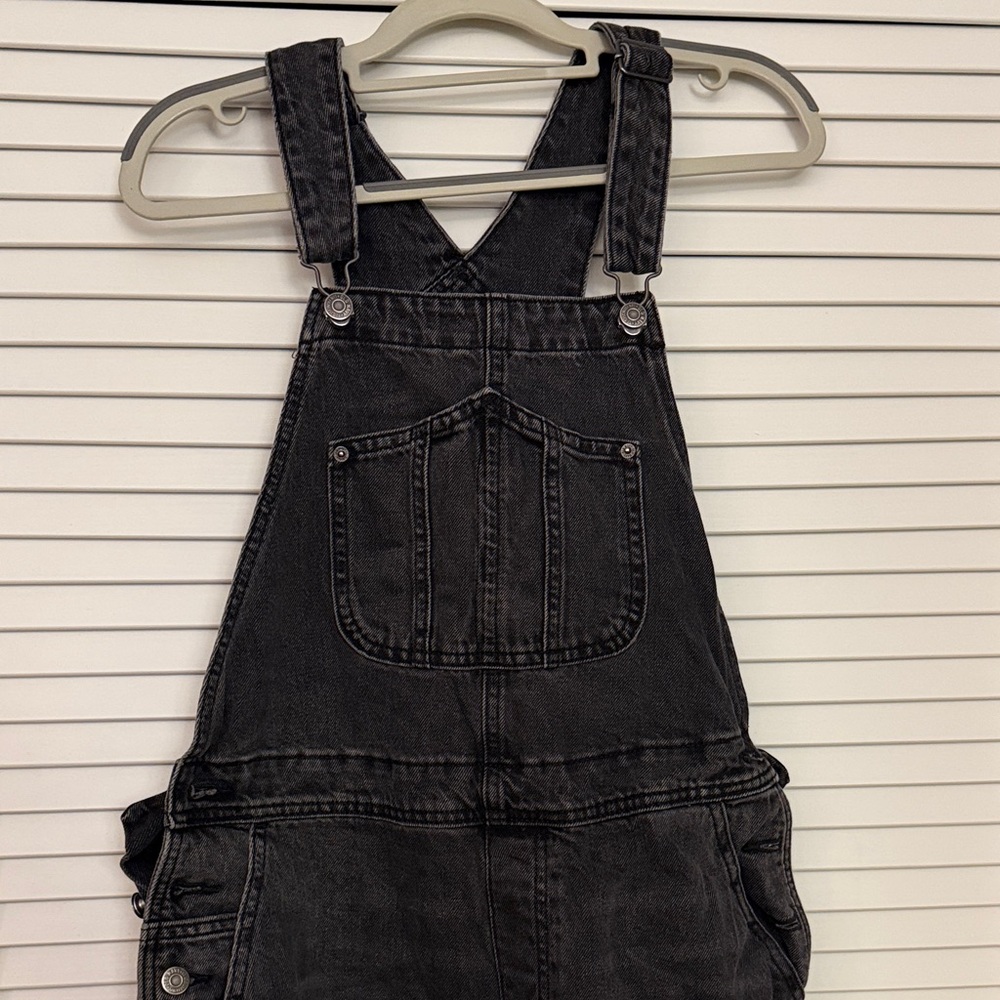 Old Navy Black Denim Overalls